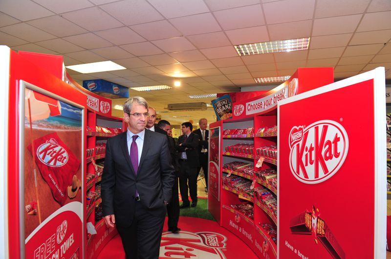 Nestle’ Executive Vice-President and Zone Director of Europe, Laurent Freixe at Smart Supermarket in Birkirkara.
