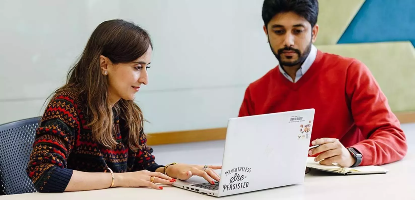 employees at work