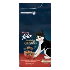 Felix Doubly Delicious Dry Beef & Chicken 2KG