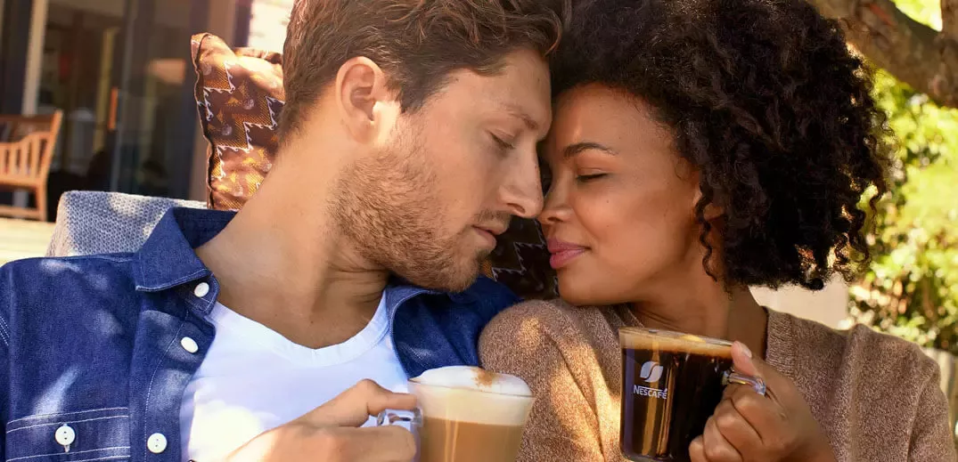 couple and coffee
