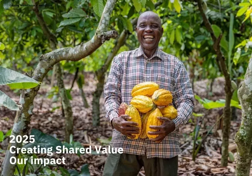 Creating Shared Value at Nestlé 2025 cover